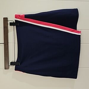 Callaway Navy and Pink Mini Skirt